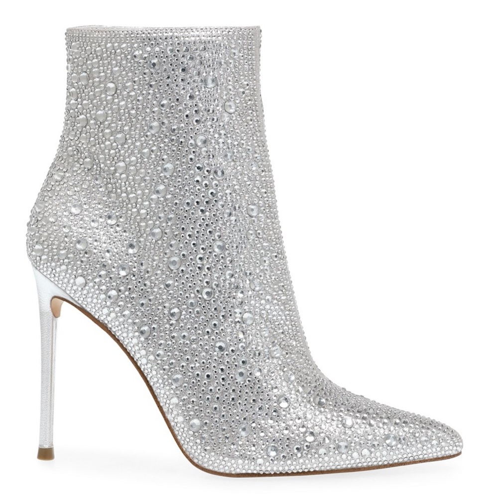 Steve Madden - Valora Bootie Silver Rhinestone